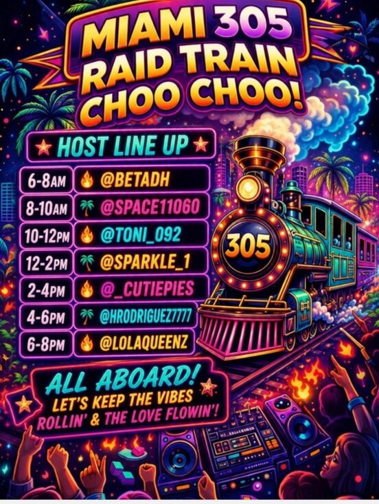 Express Other - Miami 305 Raid Train share show let's go